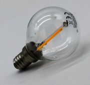 E14 240v 2w LED Golf Ball Clear
