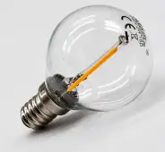 E14 240v 2w LED Golf Ball Clear