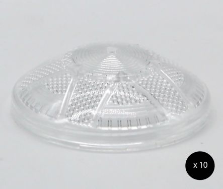 Click Here To Enlarge This Photo Of E14 Decorlite Fairground Cabochon Top (Frosted) - 10pcs