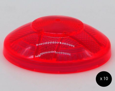 Click Here To Enlarge This Photo Of E14 Decorlite Fairground Cabochon Top (Frosted) - 10pcs