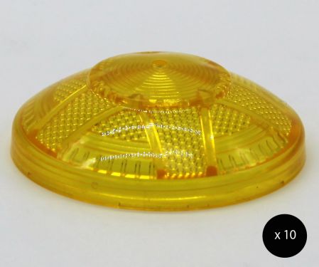 Click Here To Enlarge This Photo Of E14 Decorlite Fairground Cabochon Top (Frosted) - 10pcs