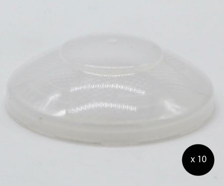 Click Here To Enlarge This Photo Of E14 Decorlite Fairground Cabochon Top (Frosted) - 10pcs