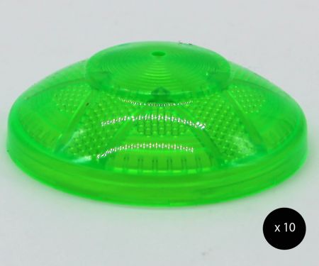 Click Here To Enlarge This Photo Of E14 Decorlite Fairground Cabochon Top (Frosted) - 10pcs