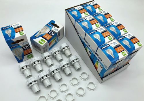 Click Here To Enlarge This Photo Of E14 240v 2w LED Golf Ball Project Kit (Clear Warm White)