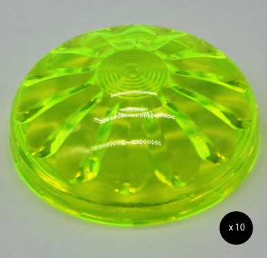 Click Here To Enlarge This Photo Of E14 Diamante Fairground Cabochon Top - 10pcs