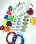 E14 Fairground Cabochon Lighting Kit  (Various Kit Sizes) - Coloured Decorlite 240V 