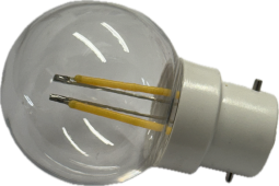 LED Golf Ball Lamps BC B22 240v 2w Warm White