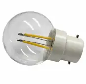 LED Golf Ball Lamps BC B22 240v 2w Warm White