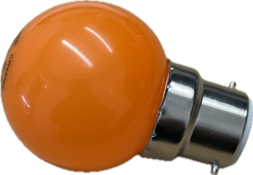 Click Here To Enlarge This Photo Of Coloured LED Golf Ball Lamps - 240v 1w BC B22