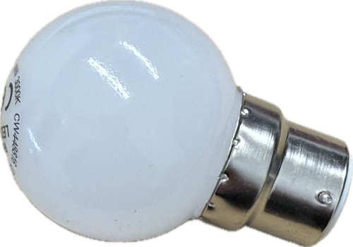 Click Here To Enlarge This Photo Of Coloured LED Golf Ball Lamps - 240v 1w BC B22
